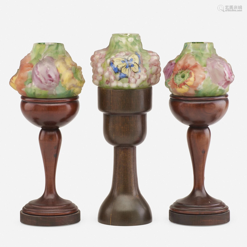 Pairpoint, Puffy candle lamps, collection of three