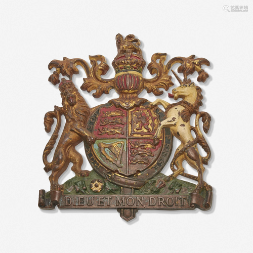 English, royal coat of ams