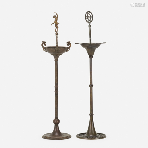 Oscar Bach, smoking stands, set of two