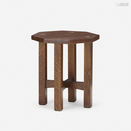 L. & J.G. Stickley, tabouret, model 558