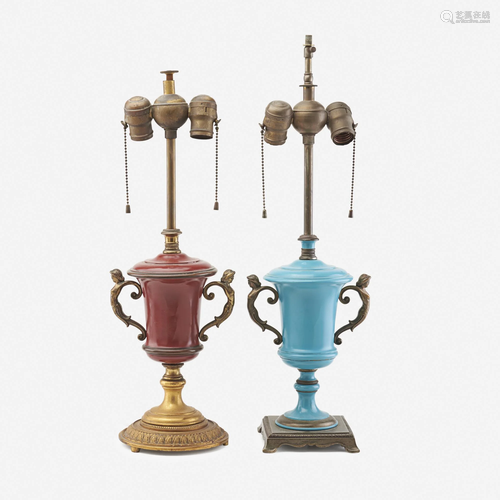 Oscar Bach, table lamps, set of two