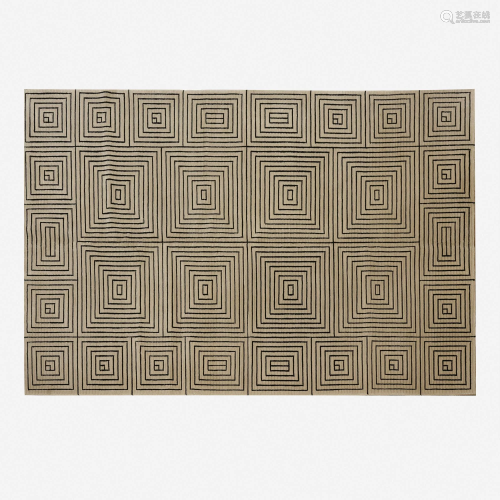 Contemporary, low pile rug