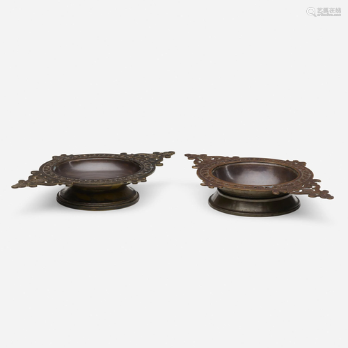 Oscar Bach, ashtrays, set of two