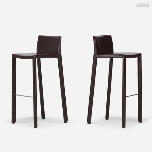 Contemporary, bar stools, pair