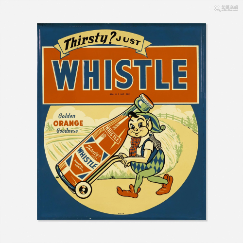 Vintage, Whistle Orange Soda sign