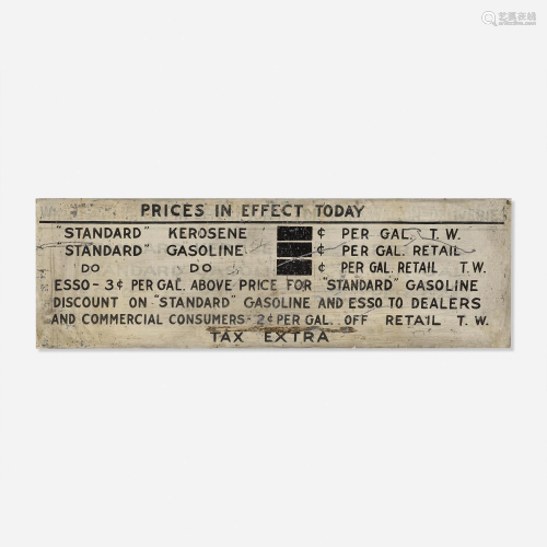 American, vintage petroleum sales sign