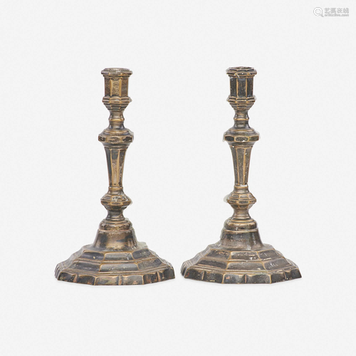 Oscar Bach, candlesticks, pair