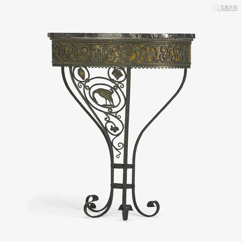 Oscar Bach, demilune console table