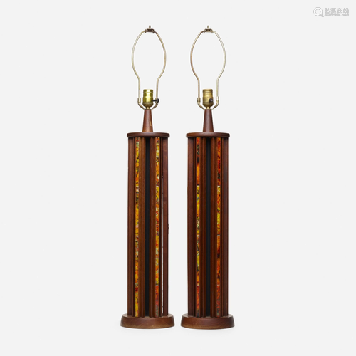 Harris Strong, table lamps, pair