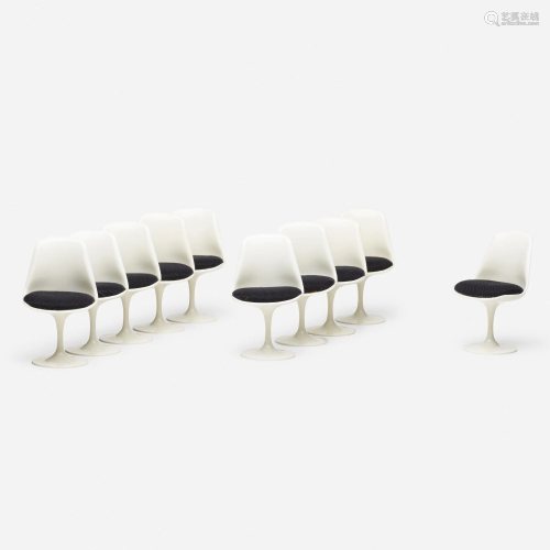 After Eero Saarinen, miniature Tulip-style chairs