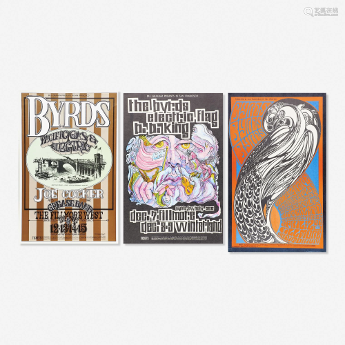 Bill Graham, The Byrds concert posters