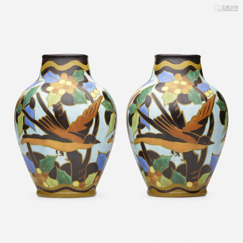 Charles Catteau for Boch Freres Keramis, vases