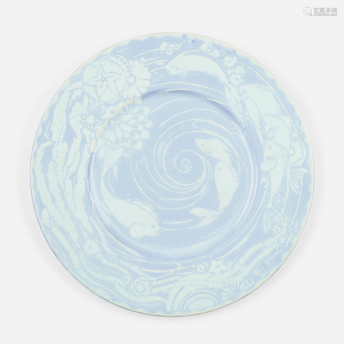 Thelma Frazier for Cowan Pottery, Sea Plate