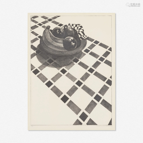 Louis Lozowick, Checkered Tablecloth