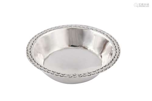 An Elizabeth II Channel Islands silver small dish, Guernsey 1979 by Bruce Russell and Son