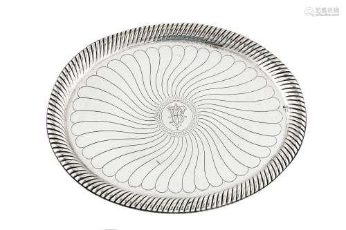 An early 20th century Austrian 800 standard silver dressing table tray, Vienna circa 1910 by