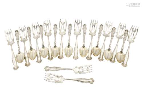 A selection of American sterling silver flatware