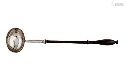 A George II sterling silver punch ladle, London 1731 by John Gamon (reg. 22nd March 1727)