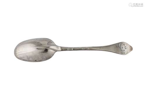 A Queen Anne Britannia standard silver tablespoon, London 1702 by Thomas Allan (reg. April 1697)