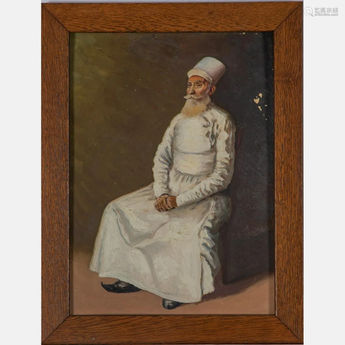 Artist Unknown (20th Century) Portrait of an Imam,