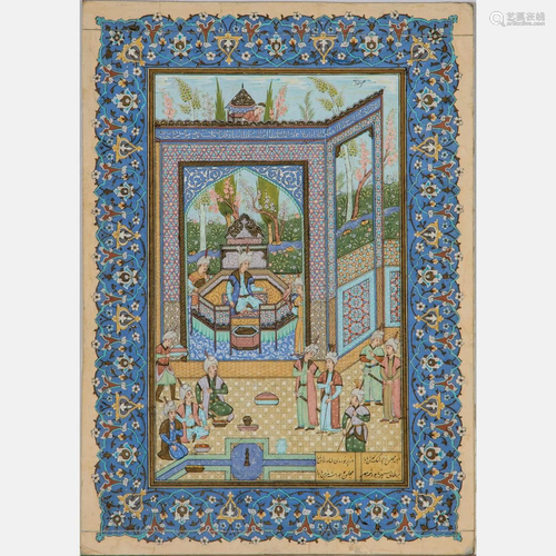 Rohani (Persian, c. 1930) Scene from the Book o…