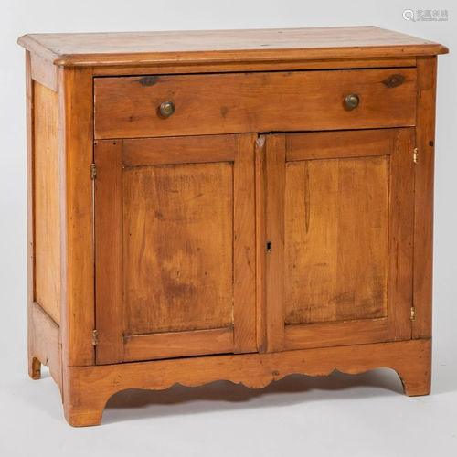 An American Pine Washstand, 19th Century.