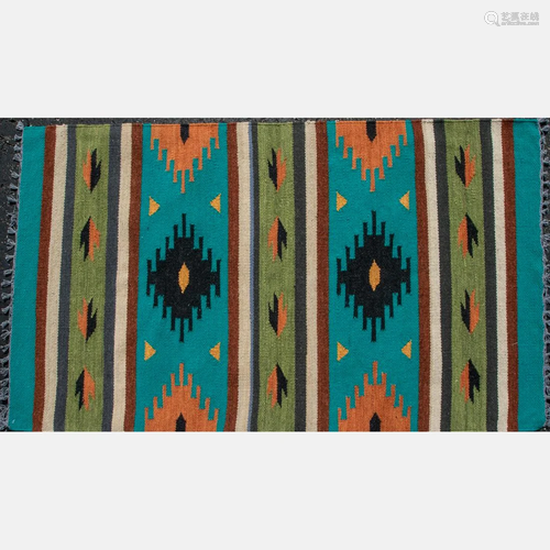 A Turkish Kilim Wool Rug, 21st Century.