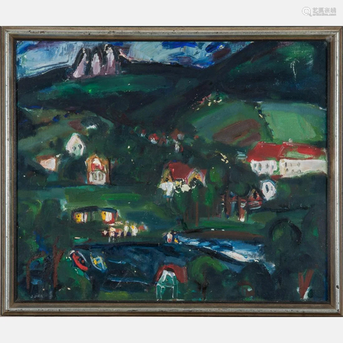 Josef Jira (1929-2005) Maloskalsko Letni, 1970, Oil in