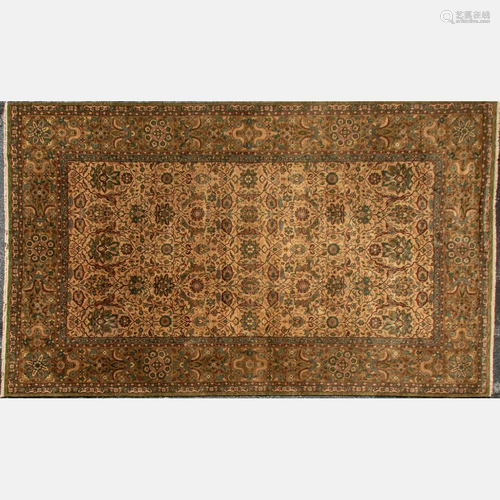 An Indian Wool Rug, 20th Century.