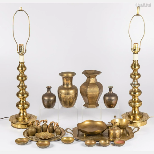 A Miscellaneous Collection of Brass Decorative…