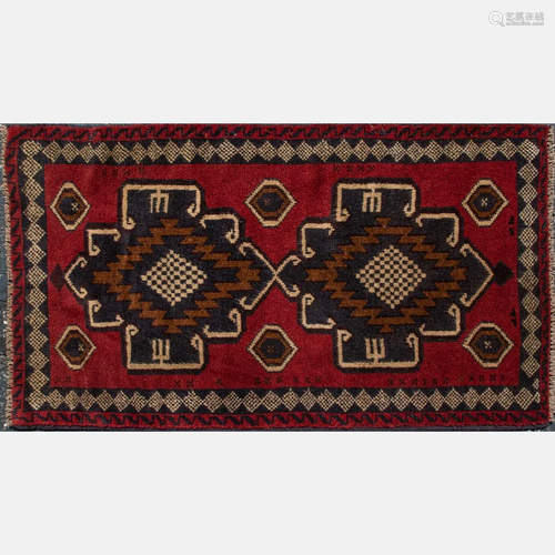 An Afghani Turkoman Wool Rug, 21st Century.