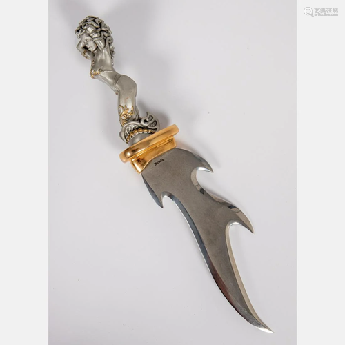 A Boris Vallejo Limited Edition Medusa Rising Art Knife