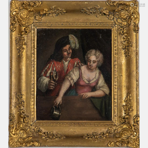 English School (19th Century) Tavern Scene with