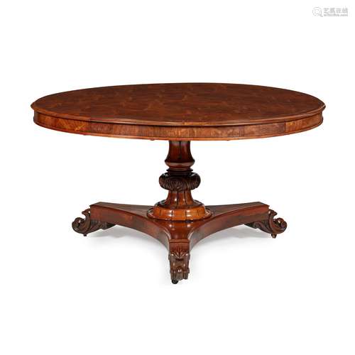 Y WILLIAM IV ROSEWOOD CENTRE TABLE SECOND QUARTER 19TH CENTURY