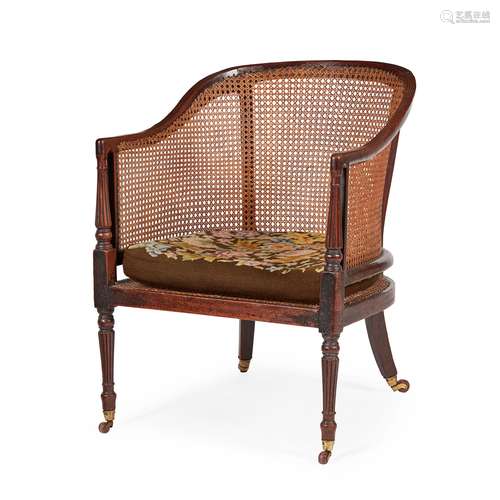 REGENCY MAHOGANY BERGERE EARLY 19TH CENTURY