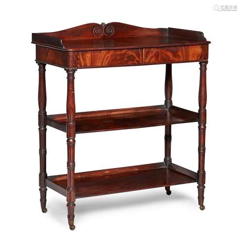 LATE REGENCY MAHOGANY BUFFET EARLY 19TH CENTURY