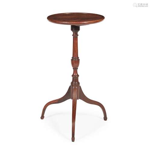 GEORGE III MAHOGANY TRIPOD CANDLE STAND 18TH CENTURY