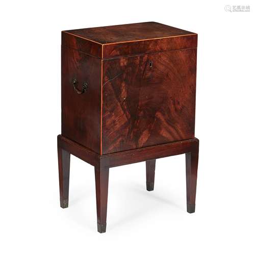 GEORGE III MAHOGANY CELLARETTE LATE 18TH CENTURY