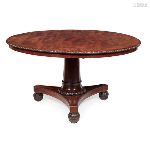 GOOD REGENCY MAHOGANY BREAKFAST TABLE, ATTRIBUTED TO WILLIAM TROTTER EARLY 19TH CENTURY