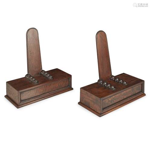 PAIR OF REGENCY MAHOGANY SALVER STANDS, ATTRIBUTED TO GILLOWS EARLY 19TH CENTURY