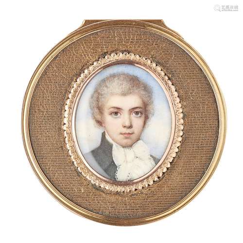 Y PORTRAIT MINIATURE SNUFF BOX 18TH CENTURY