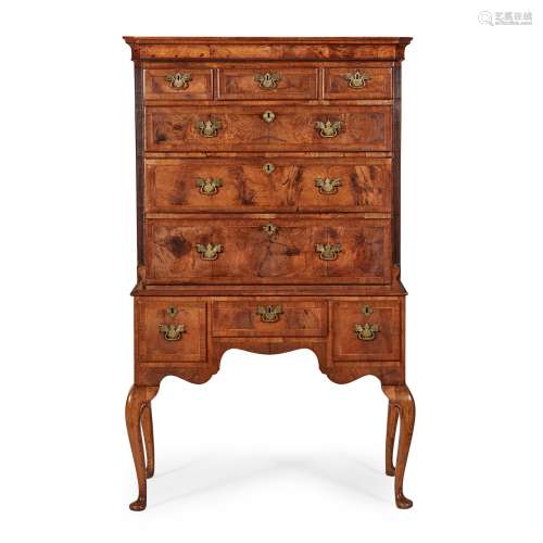 GEORGE II WALNUT CHEST-ON-STAND EARLY 18TH CENTURY