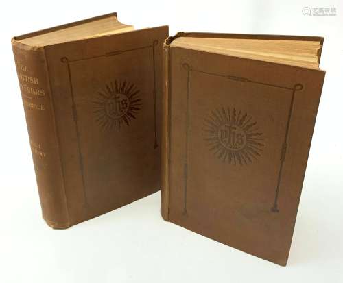 Bryce William Moir: The Scottish Grey Friars. Two volumes. Brown cloth binding.