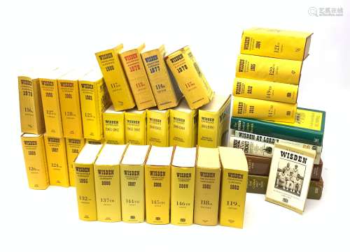 Wisden Cricketers' Almanack. Twenty-three volumes 1976 - 2012 Wisden Anthology. Five volumes (one d