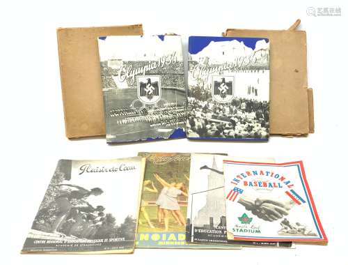 Olympia 1936, Band 1 and Band 2, two albums of German inter war cigarette cards celebrating the 193