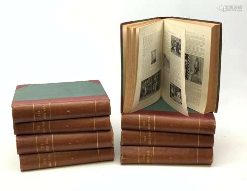 Wilson & Hammerton: The Great War. Thirteen volumes in eight. 1914 - 1919. Profusely illustrated. U