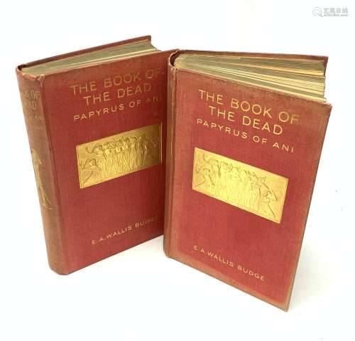 Budge Sir E.A. Wallis: The Book of the Dead - The Papyrus of Ani.1913, Medici Society facsimile edi