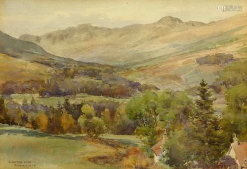 Frank Watson Wood Jnr. (Scottish 1900-1985): 'Kirkton Glen, Balquhidder', watercolour signed, title