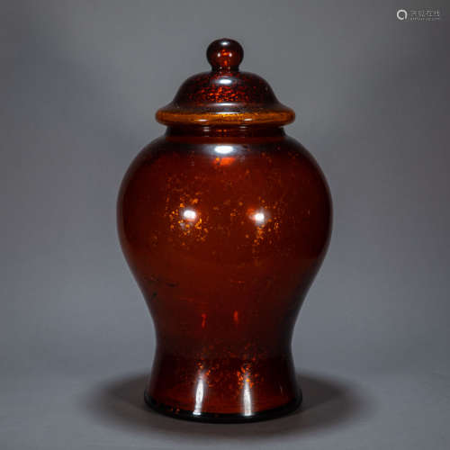 ANCIENT CHINESE GLASS GENERAL JAR