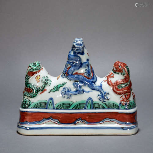CHINESE ANCIENT FAMILLE ROSE PEN HOLDER